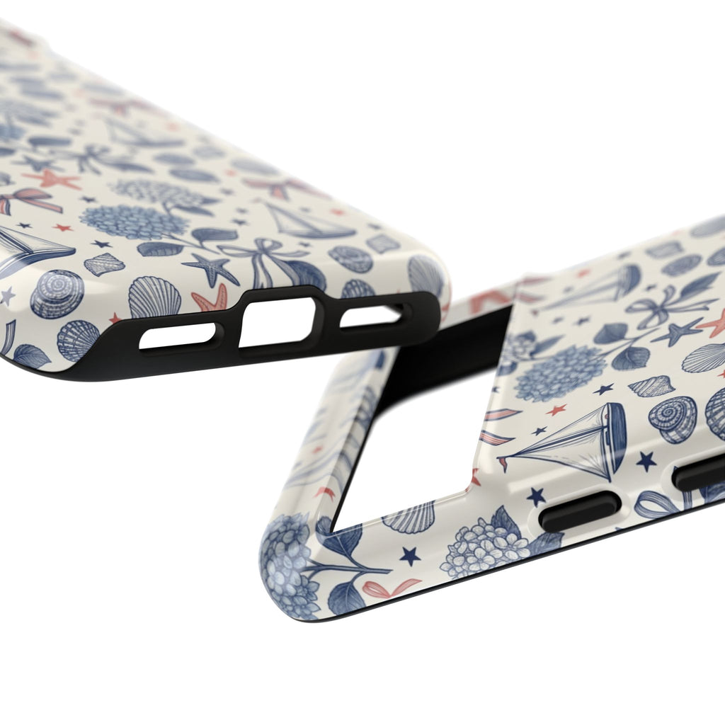 Coastal Americana Hydrangea Phone Case Printify