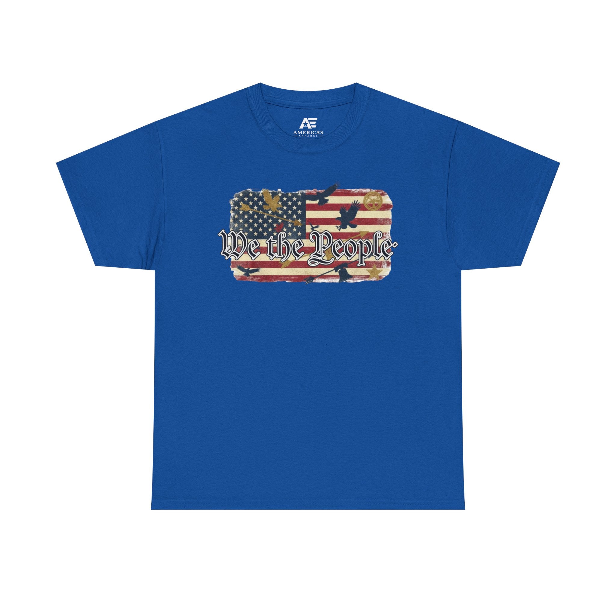 We The People American Flag Patriotic T-Shirt – Unisex Heavy Cotton Tee