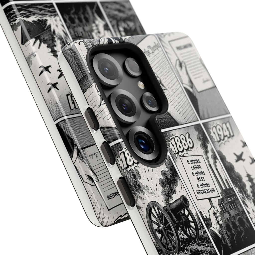 America Through the Ages Comic History Phone Case Printify