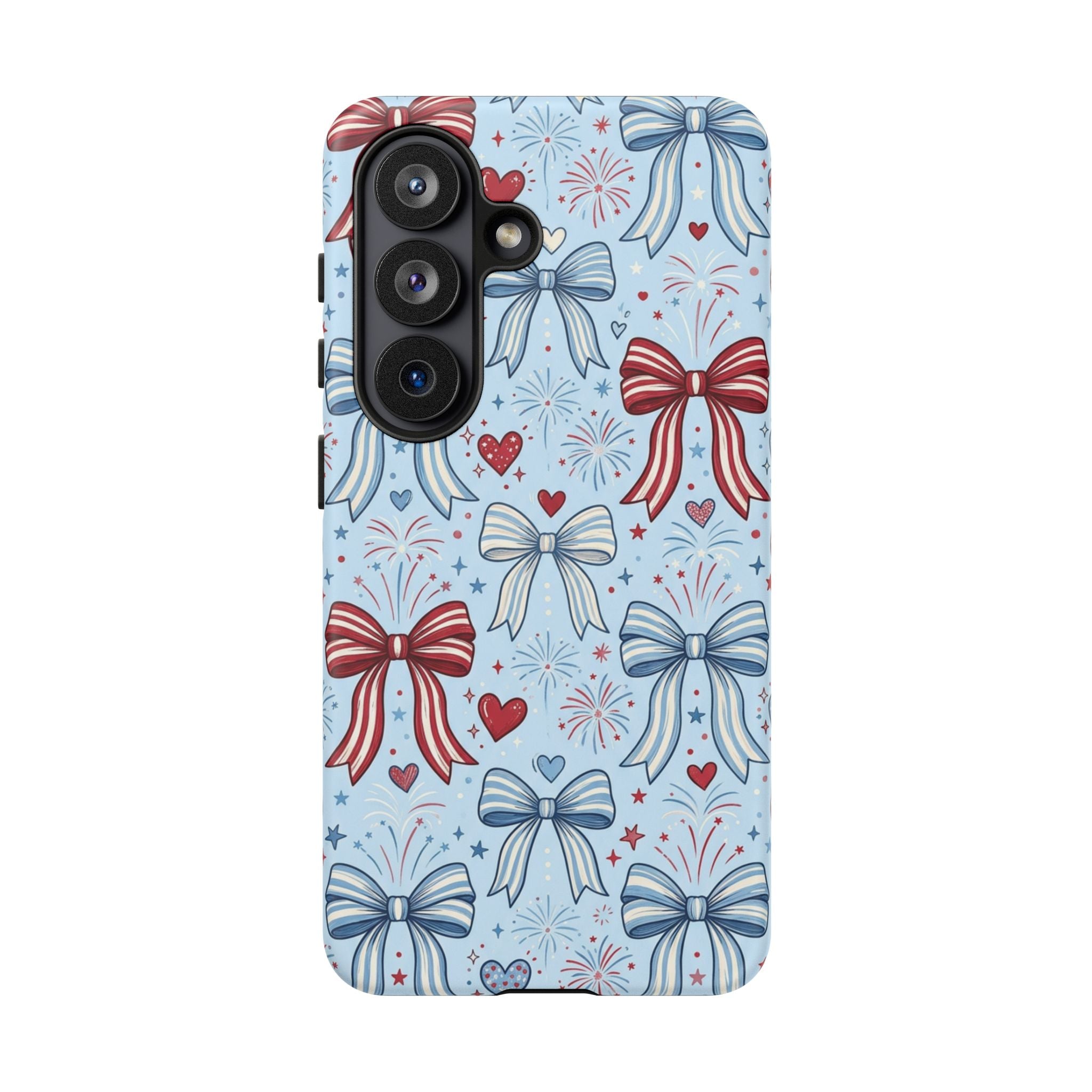 Patriotic Coquette Bows & Fireworks Phone Case Printify