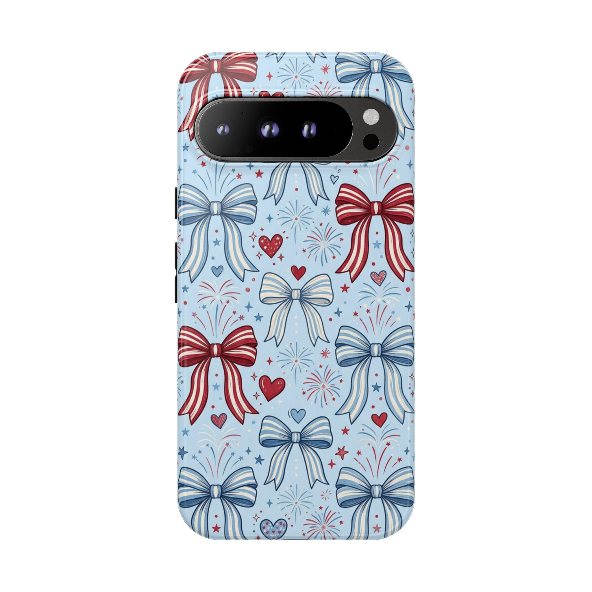 Patriotic Coquette Bows & Fireworks Phone Case Printify