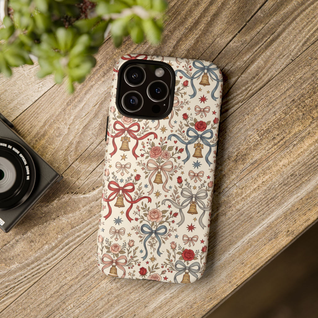 1776 Coquette Liberty Bells Phone Case Printify