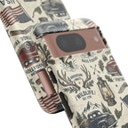 Patriotic Outdoors Phone Case – Bass Fishing & Vintage Americana Case Printify