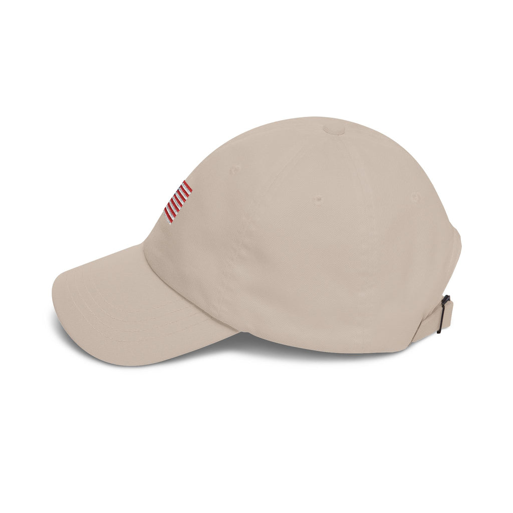 Embroidered American Flag Dad Cap — Classic Patriotic Baseball Hat Printify