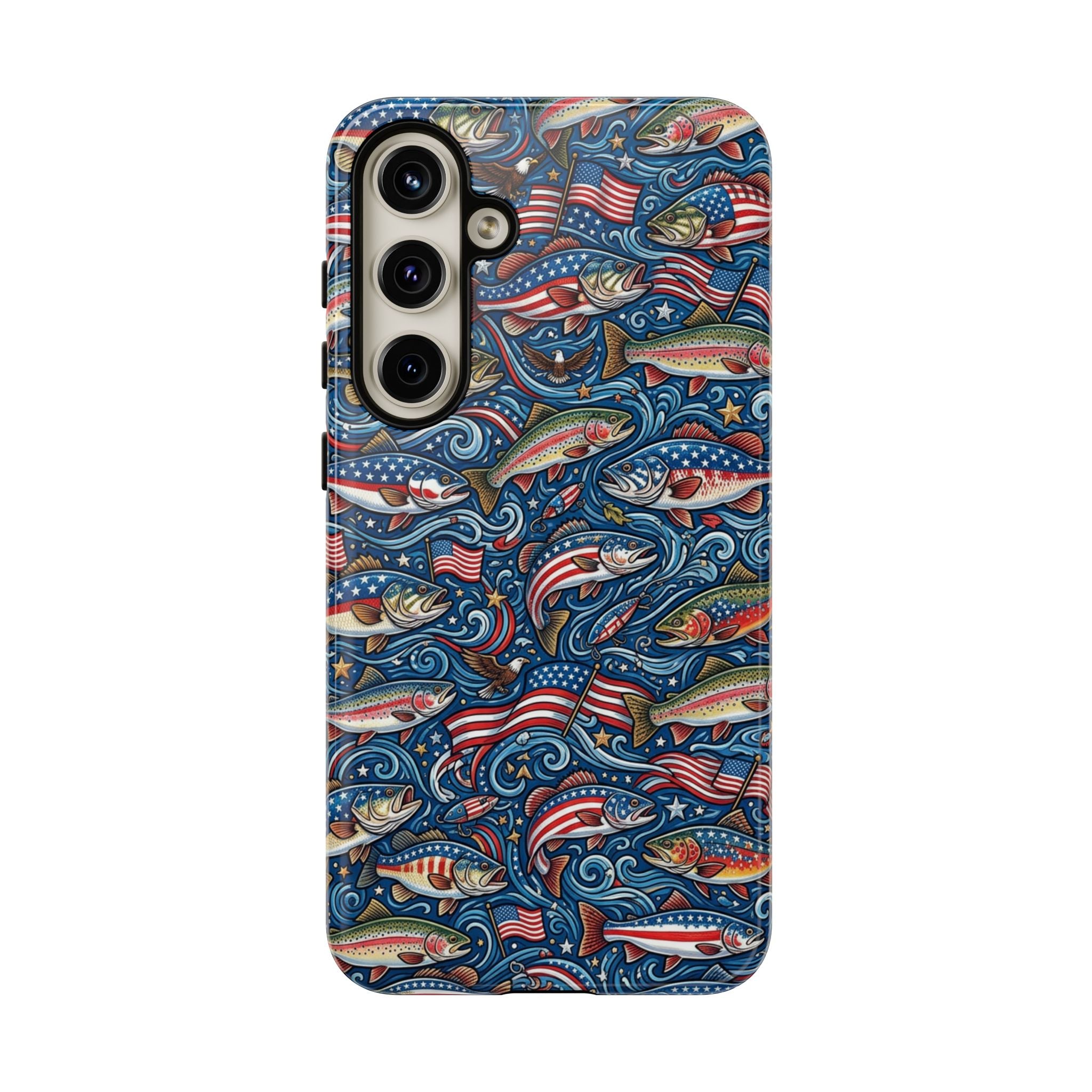 Patriotic Fishing Waters Phone Case Printify