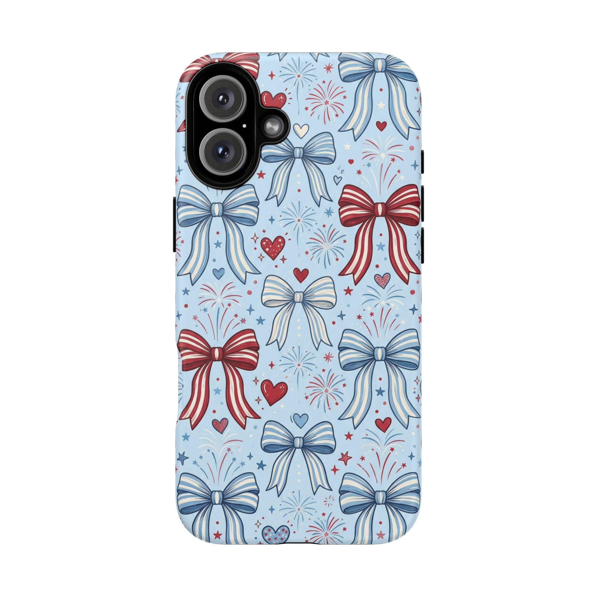Patriotic Coquette Bows & Fireworks Phone Case Printify