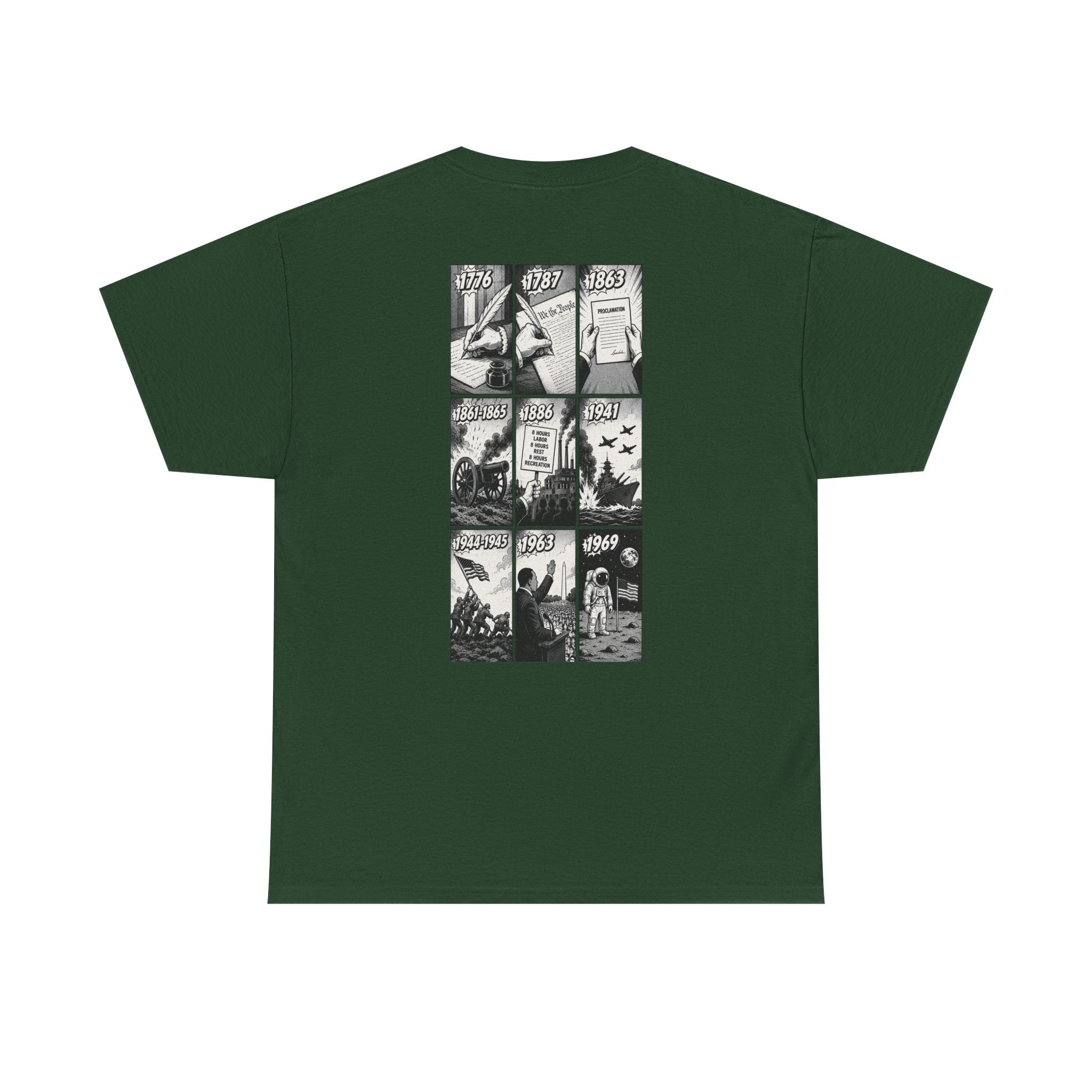 America Comic Book History T-Shirt