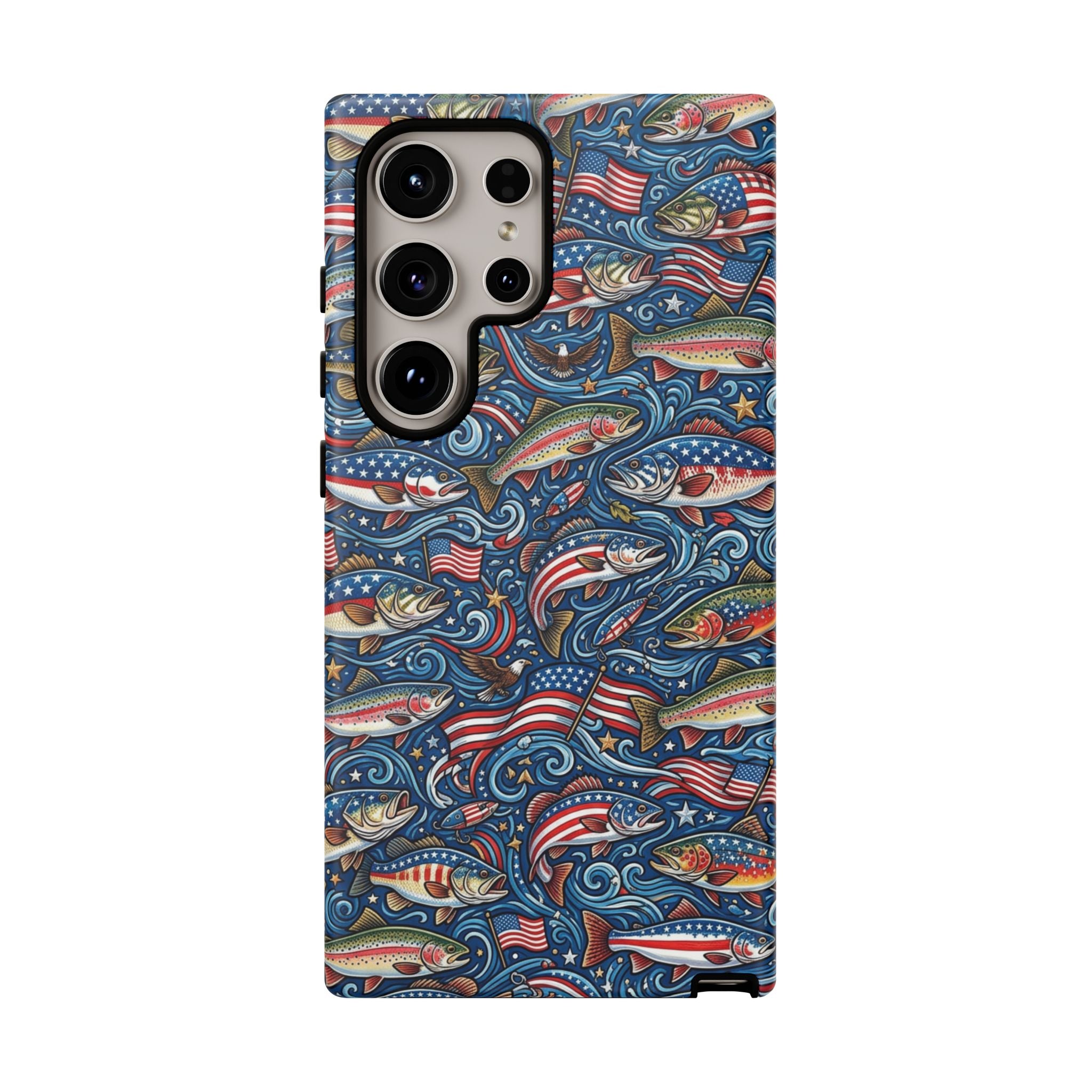 Patriotic Fishing Waters Phone Case Printify
