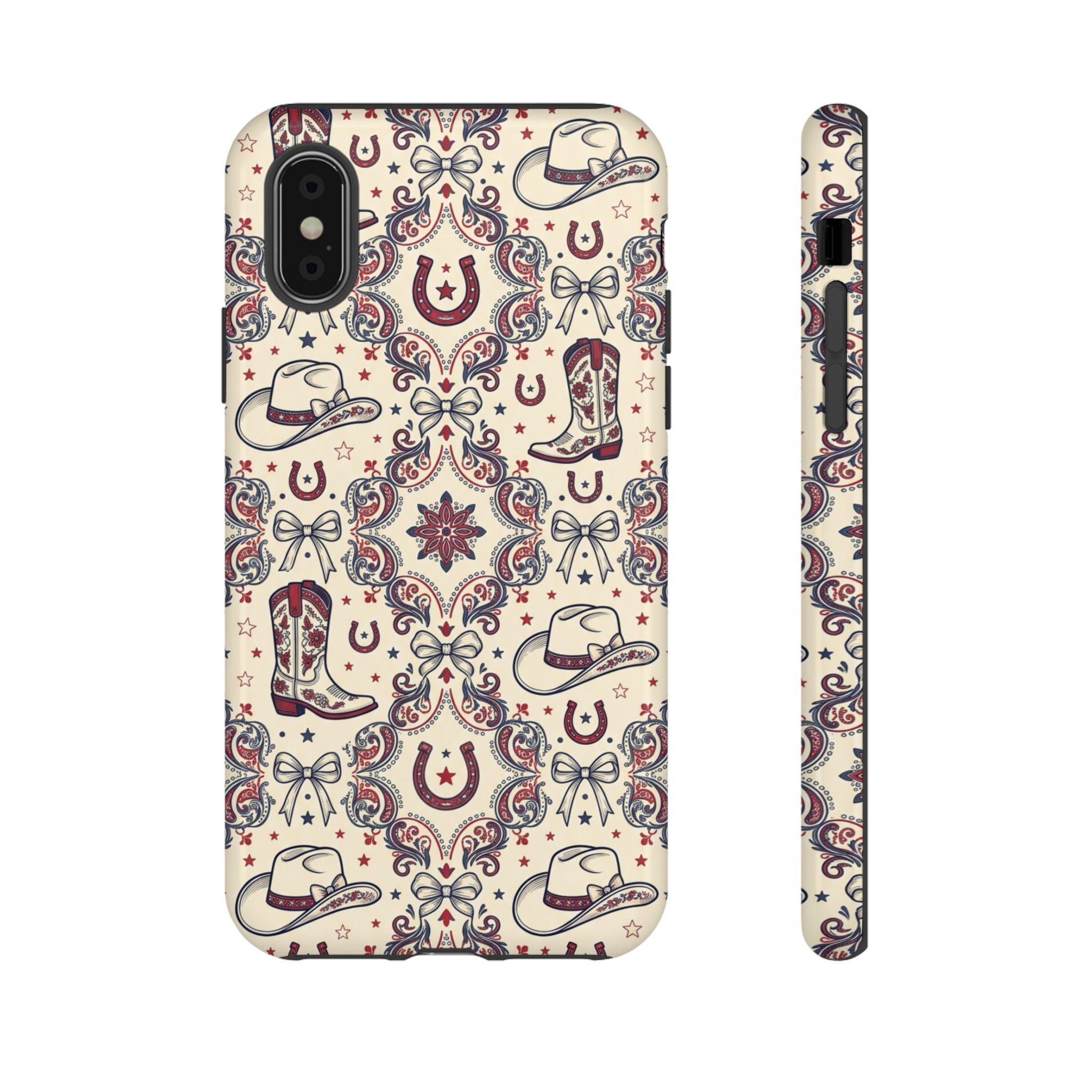 Americana Cowgirl Coquette Phone Case Printify