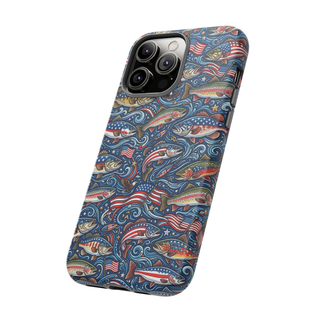 Patriotic Fishing Waters Phone Case Printify
