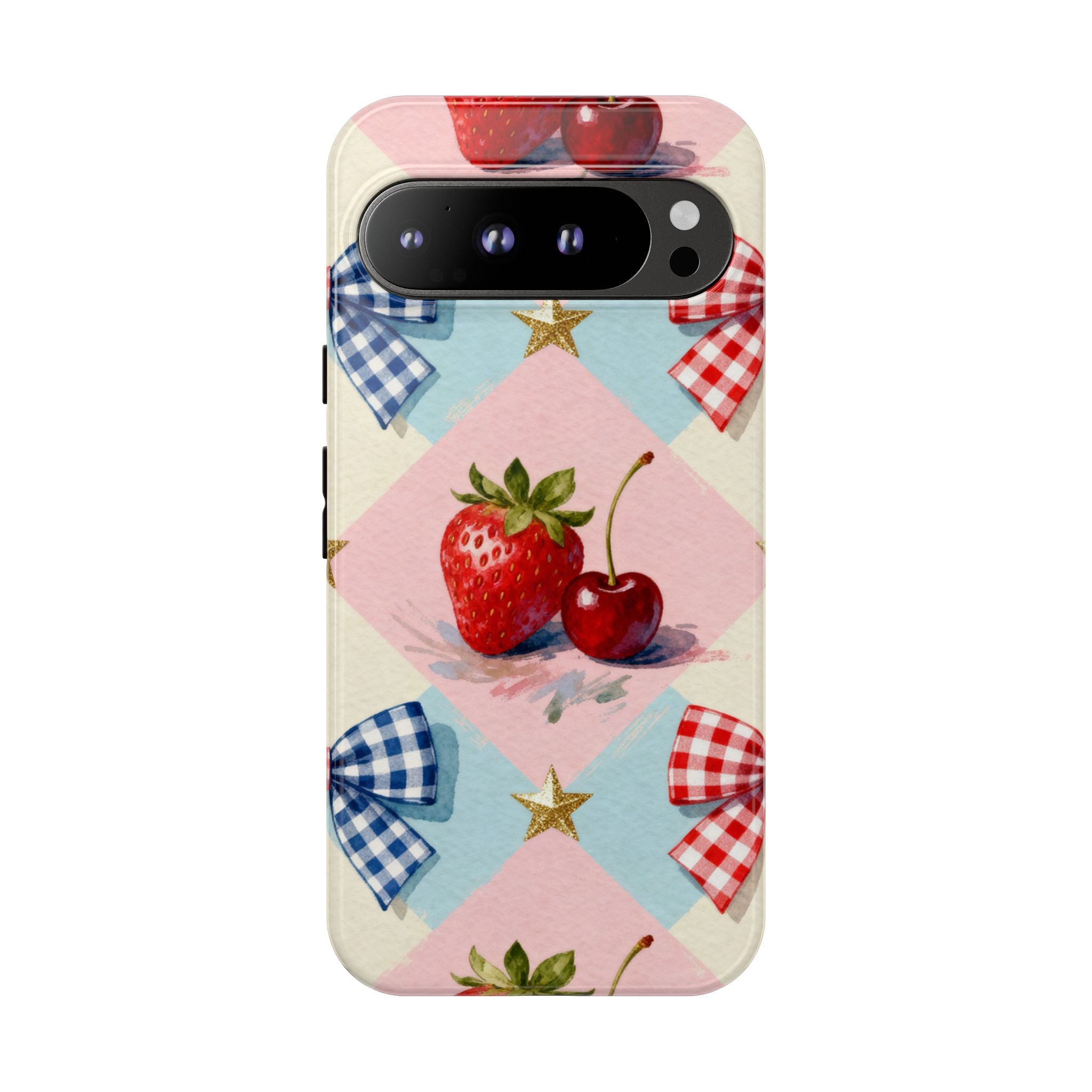 Americana Coquette Cherry Picnic Phone Case Printify