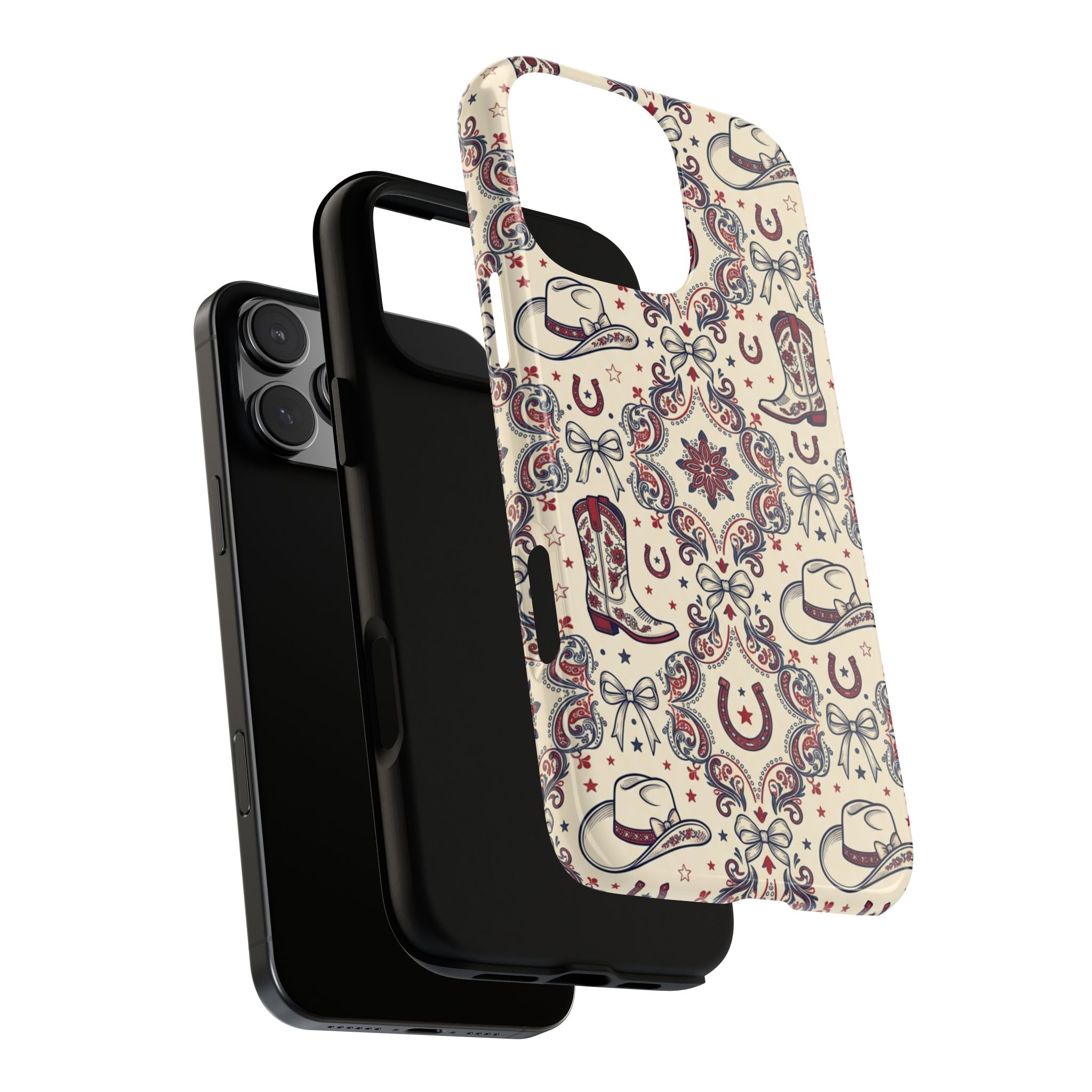 Americana Cowgirl Coquette Phone Case Printify