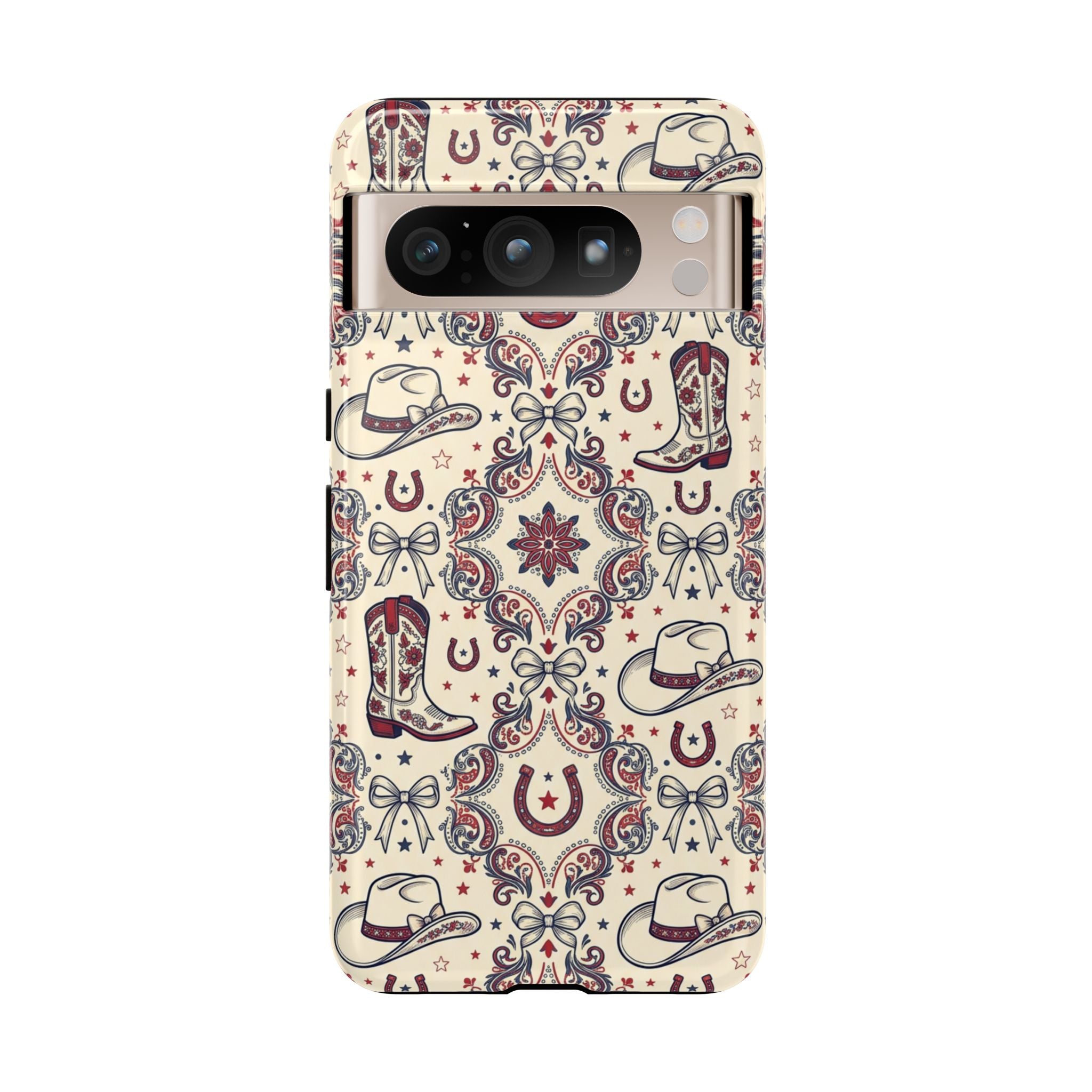 Americana Cowgirl Coquette Phone Case Printify