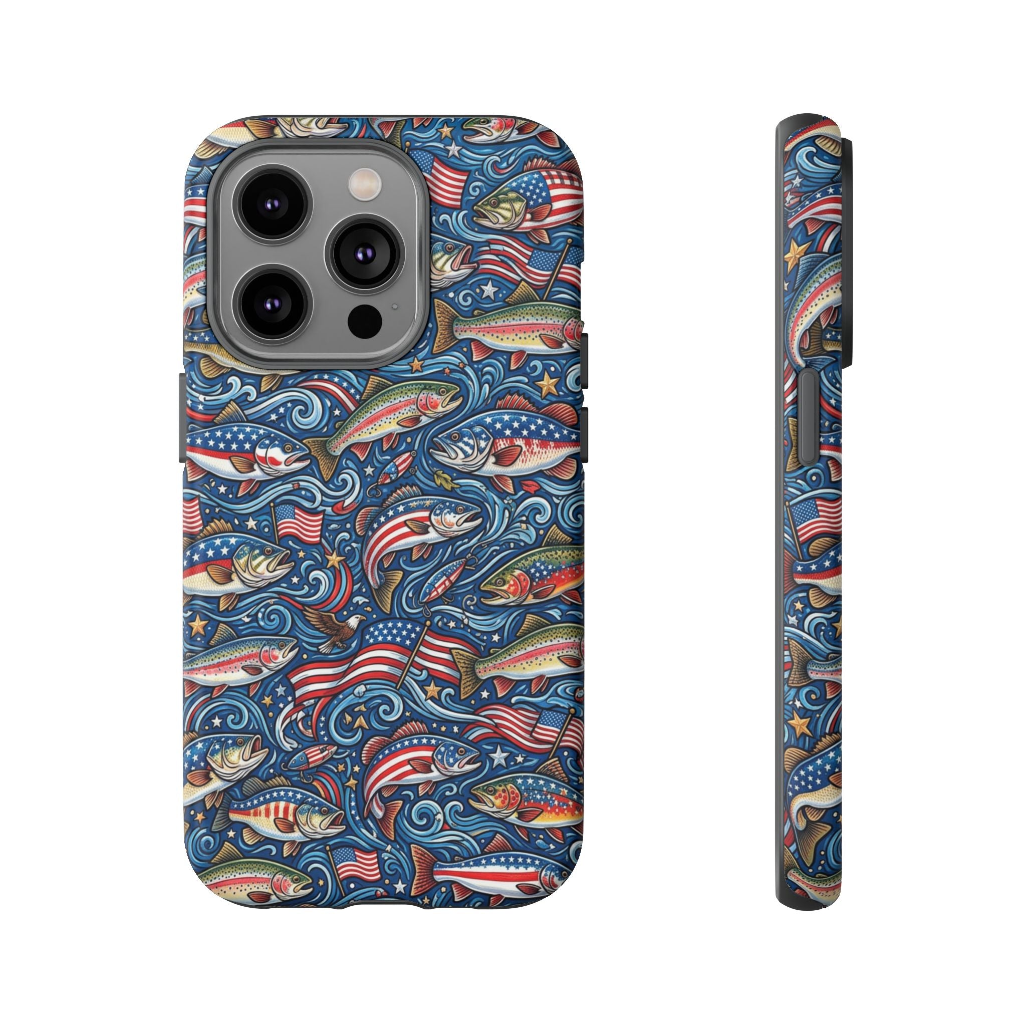 Patriotic Fishing Waters Phone Case Printify