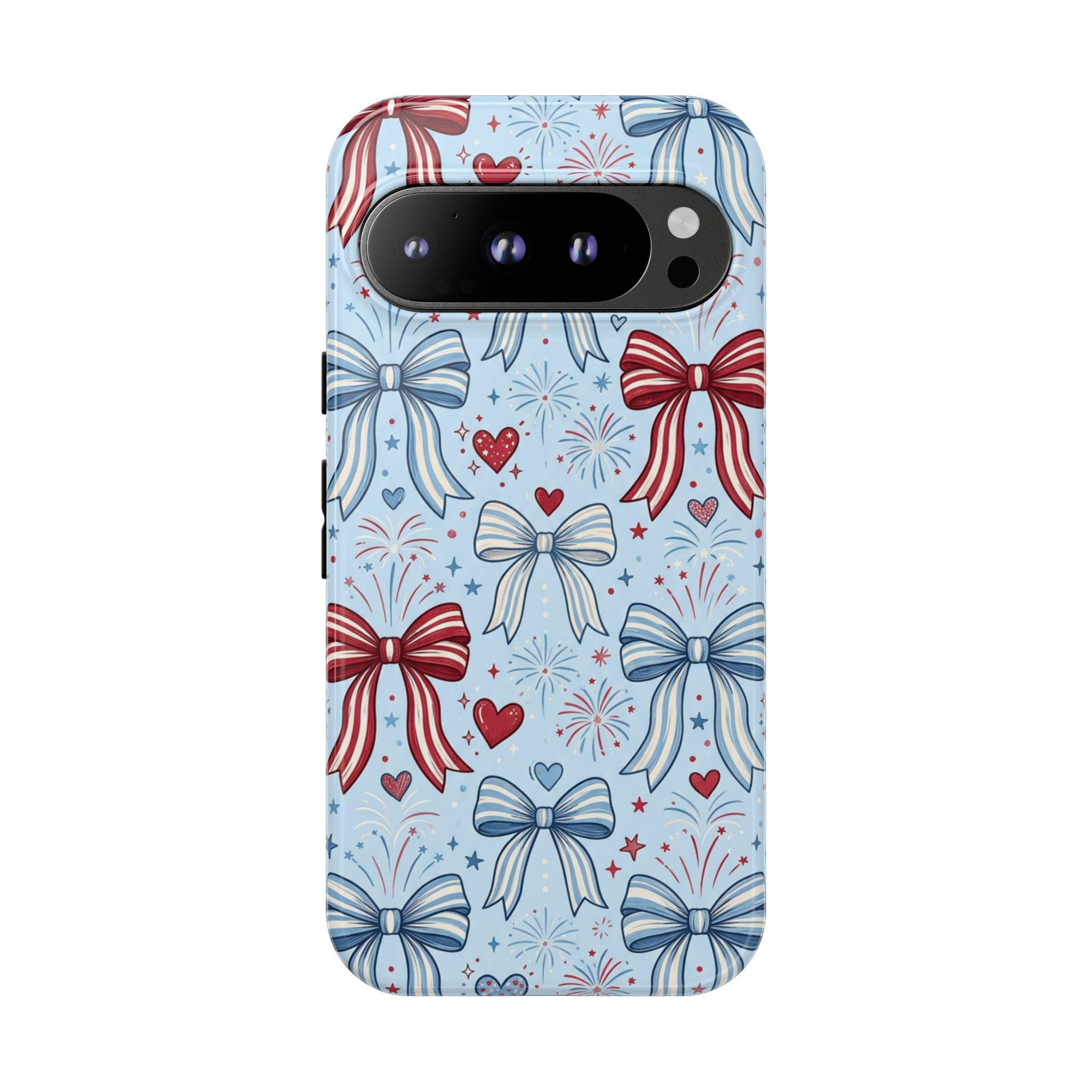 Patriotic Coquette Bows & Fireworks Phone Case Printify
