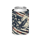 Vintage Patriotic Eagle Can Cooler Printify