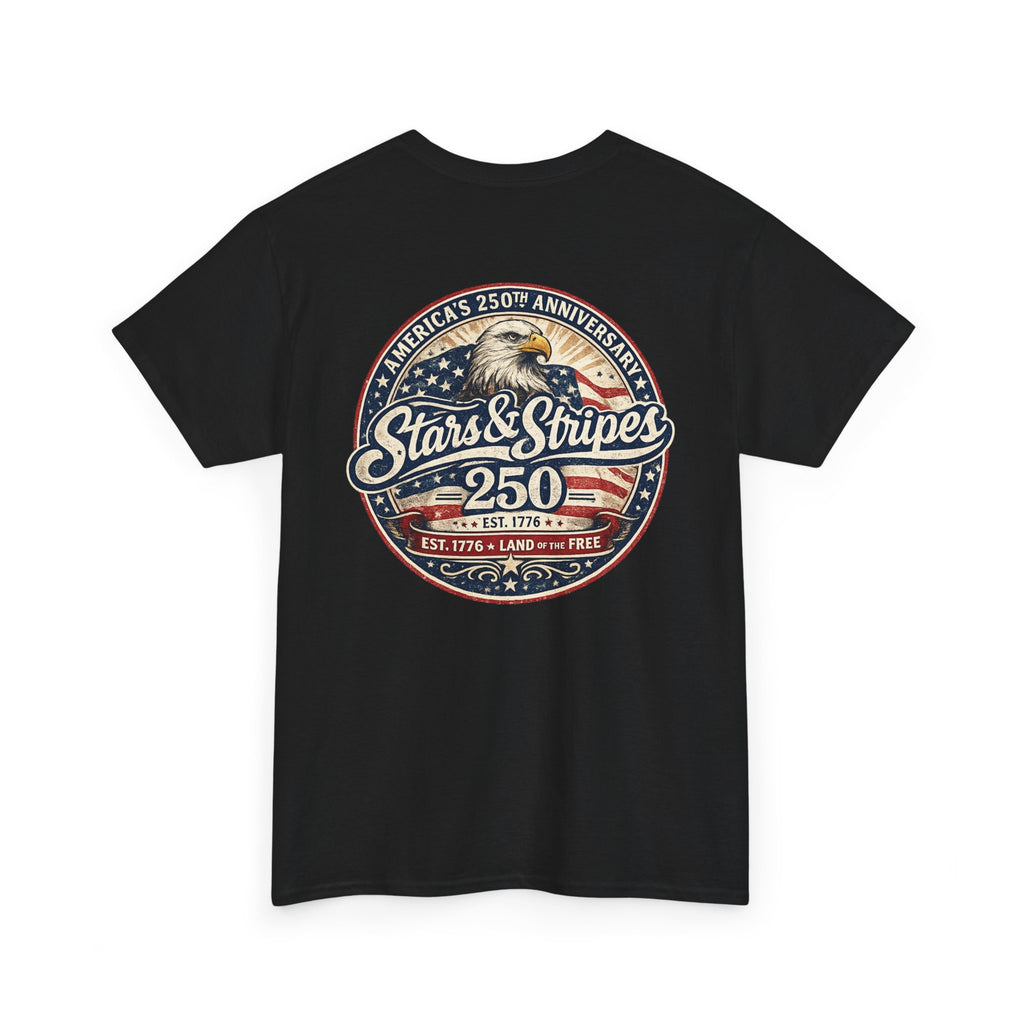 Stars & Stripes T-Shirt — American Flag Graphic Tee Printify