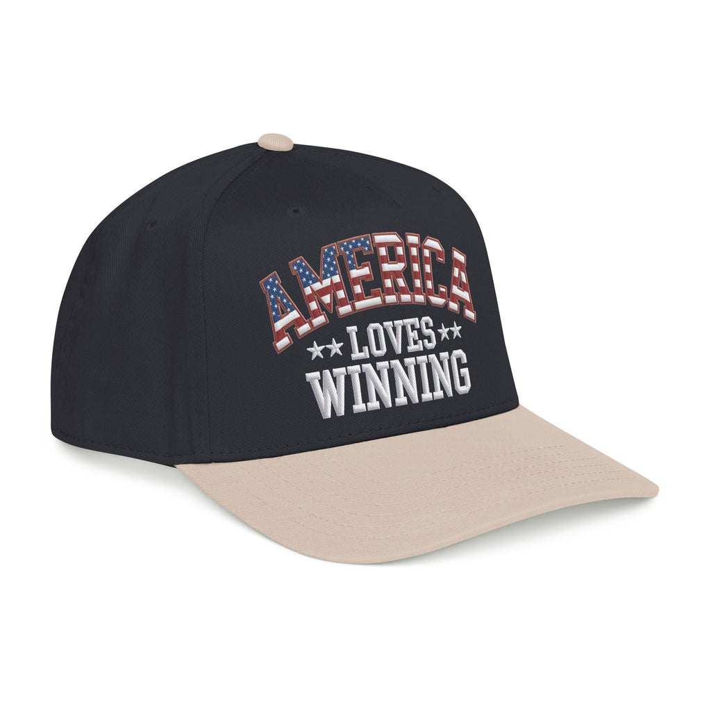 America Loves Winning Patriotic Hat – American Flag Cap