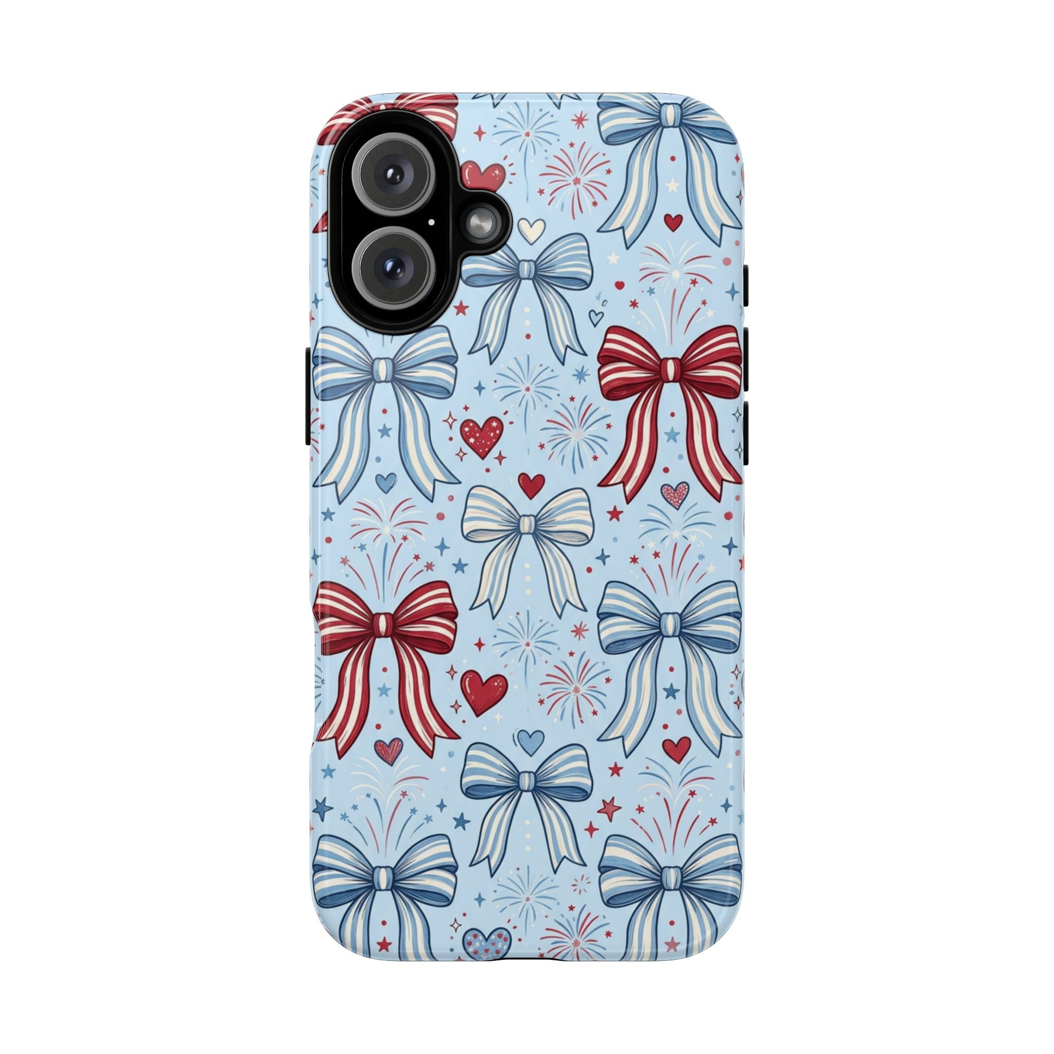 Patriotic Coquette Bows & Fireworks Phone Case Printify
