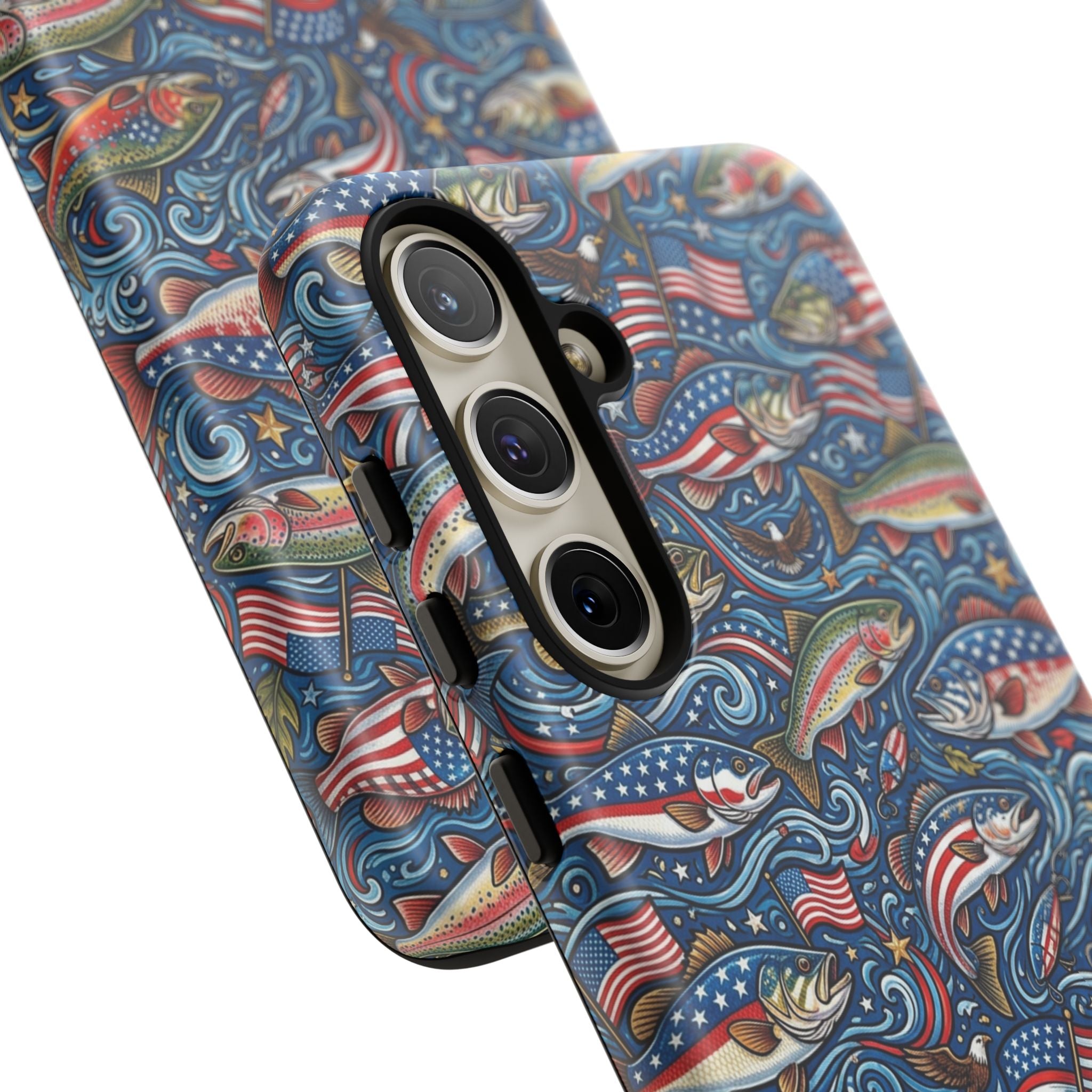Patriotic Fishing Waters Phone Case Printify