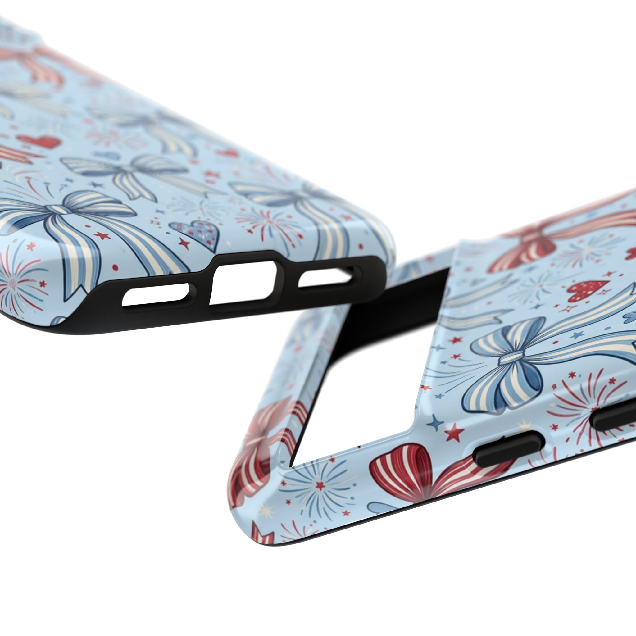 Patriotic Coquette Bows & Fireworks Phone Case Printify