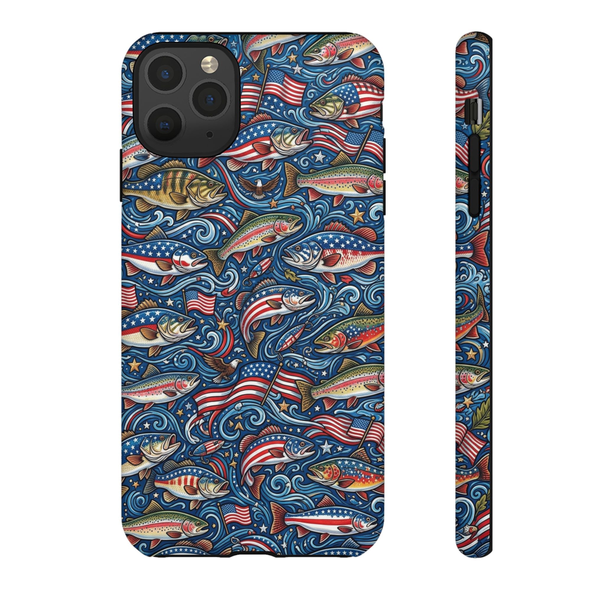 Patriotic Fishing Waters Phone Case Printify
