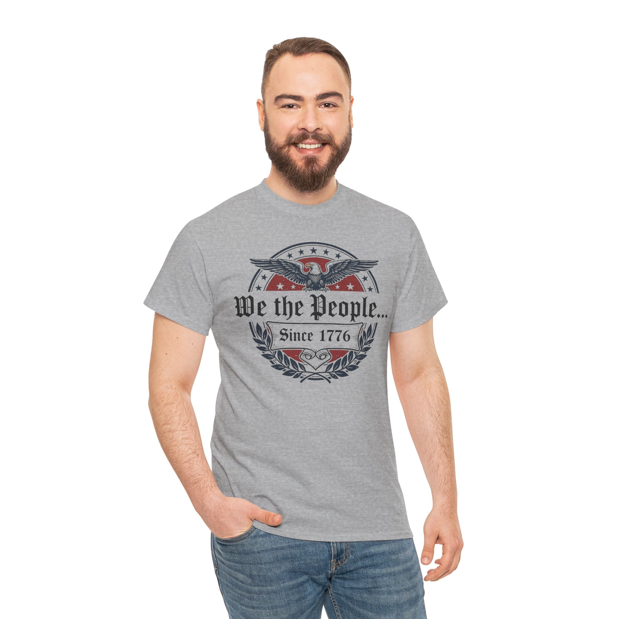 We The People Since 1776 Patriotic T-Shirt – American Heritage Insignia Tee Printify