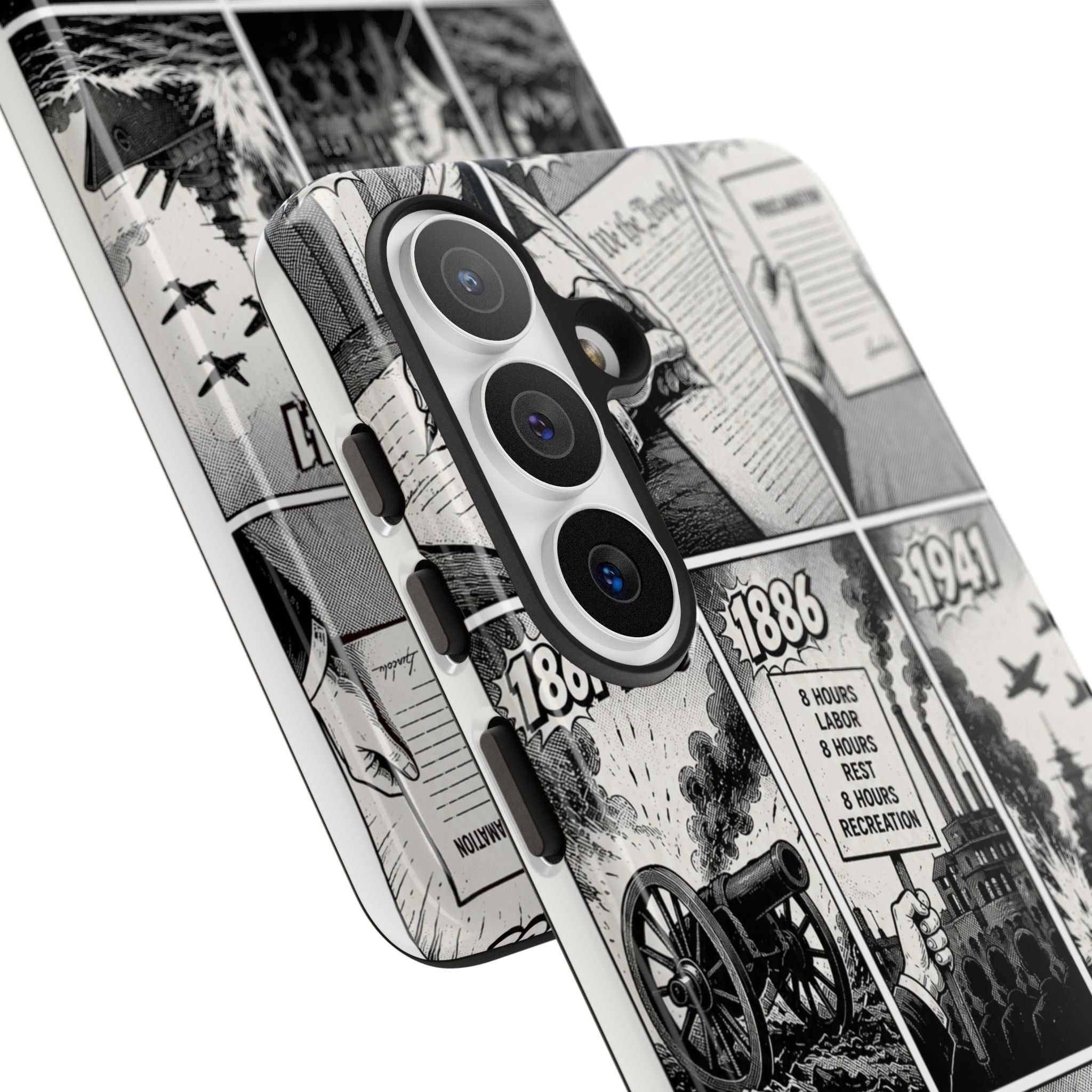 America Through the Ages Comic History Phone Case Printify