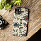 Patriotic Outdoors Phone Case – Bass Fishing & Vintage Americana Case Printify