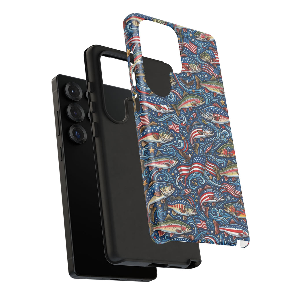 Patriotic Fishing Waters Phone Case Printify