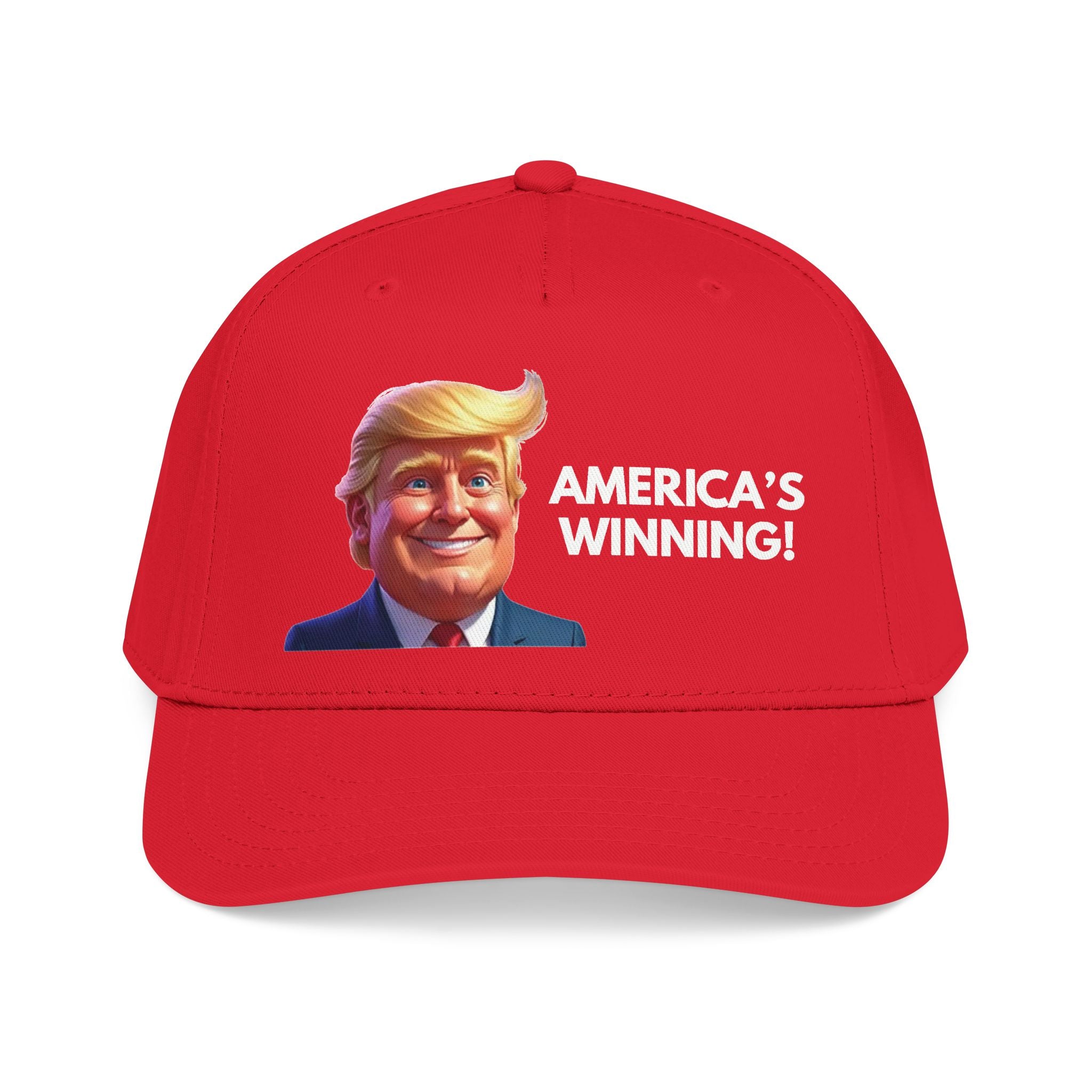 “America’s Winning!” Patriotic Baseball Cap – Structured Adjustable Snapback