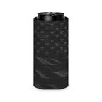 All-Black American Flag Can Cooler — Patriotic Koozie