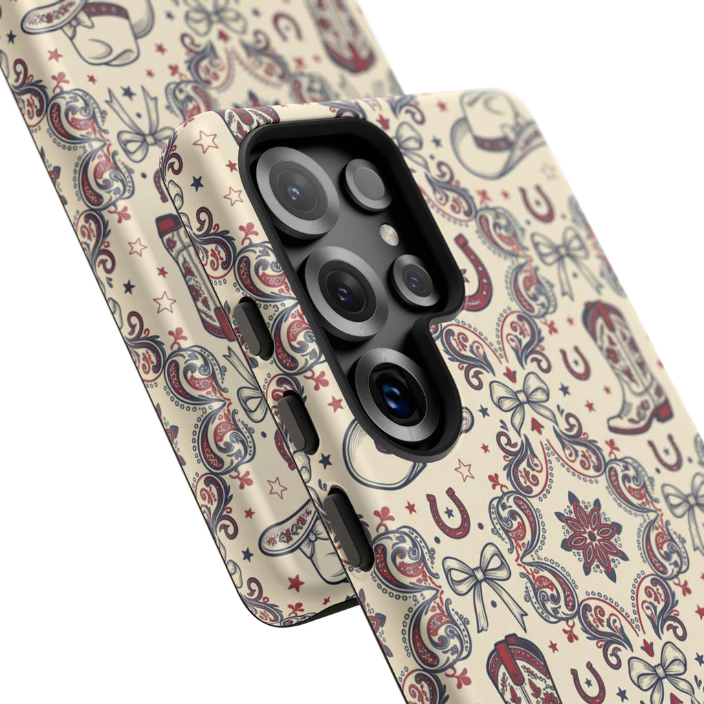 Americana Cowgirl Coquette Phone Case Printify