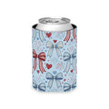 Patriotic Coquette Bows Can Cooler Printify
