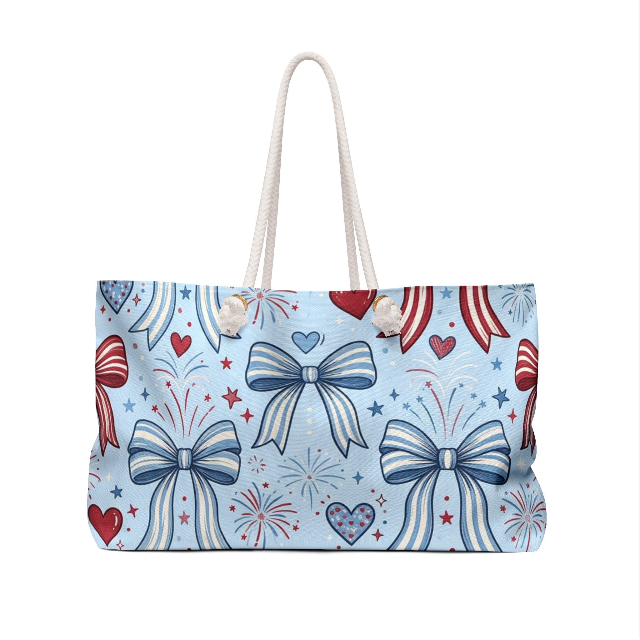 Liberty Bows & Fireworks Weekender Tote Printify
