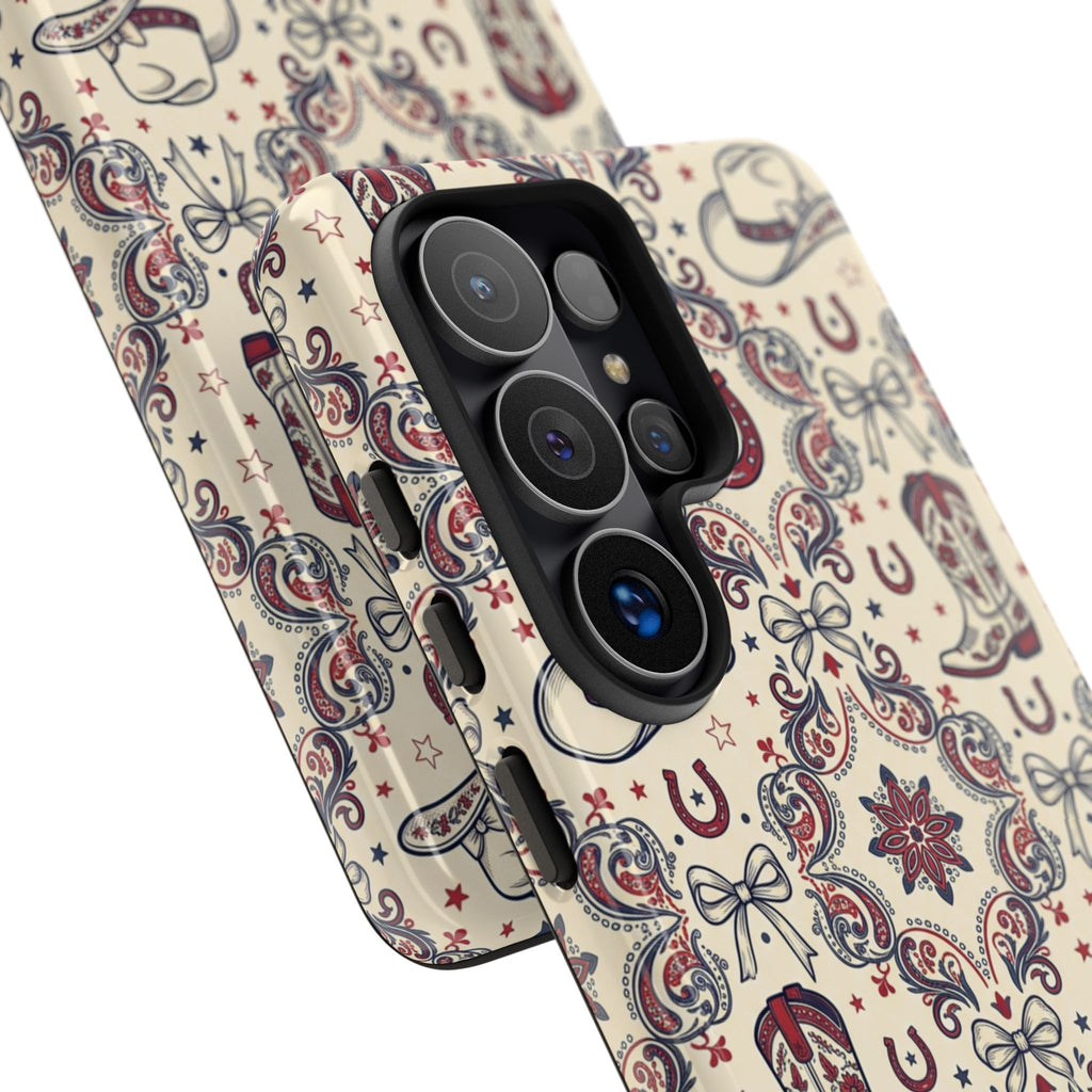 Americana Cowgirl Coquette Phone Case Printify