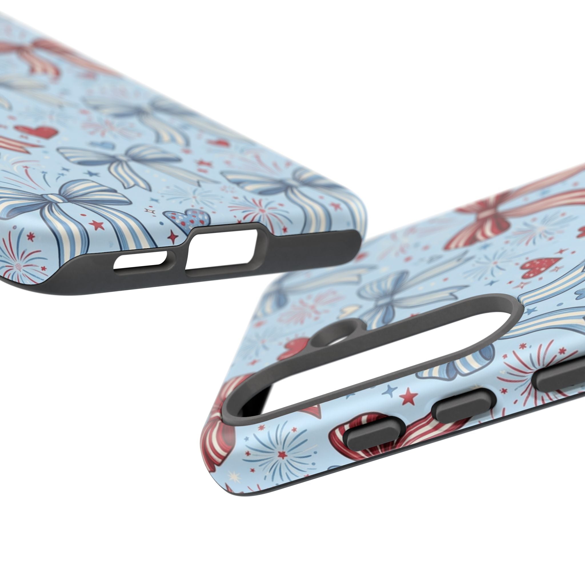 Patriotic Coquette Bows & Fireworks Phone Case Printify