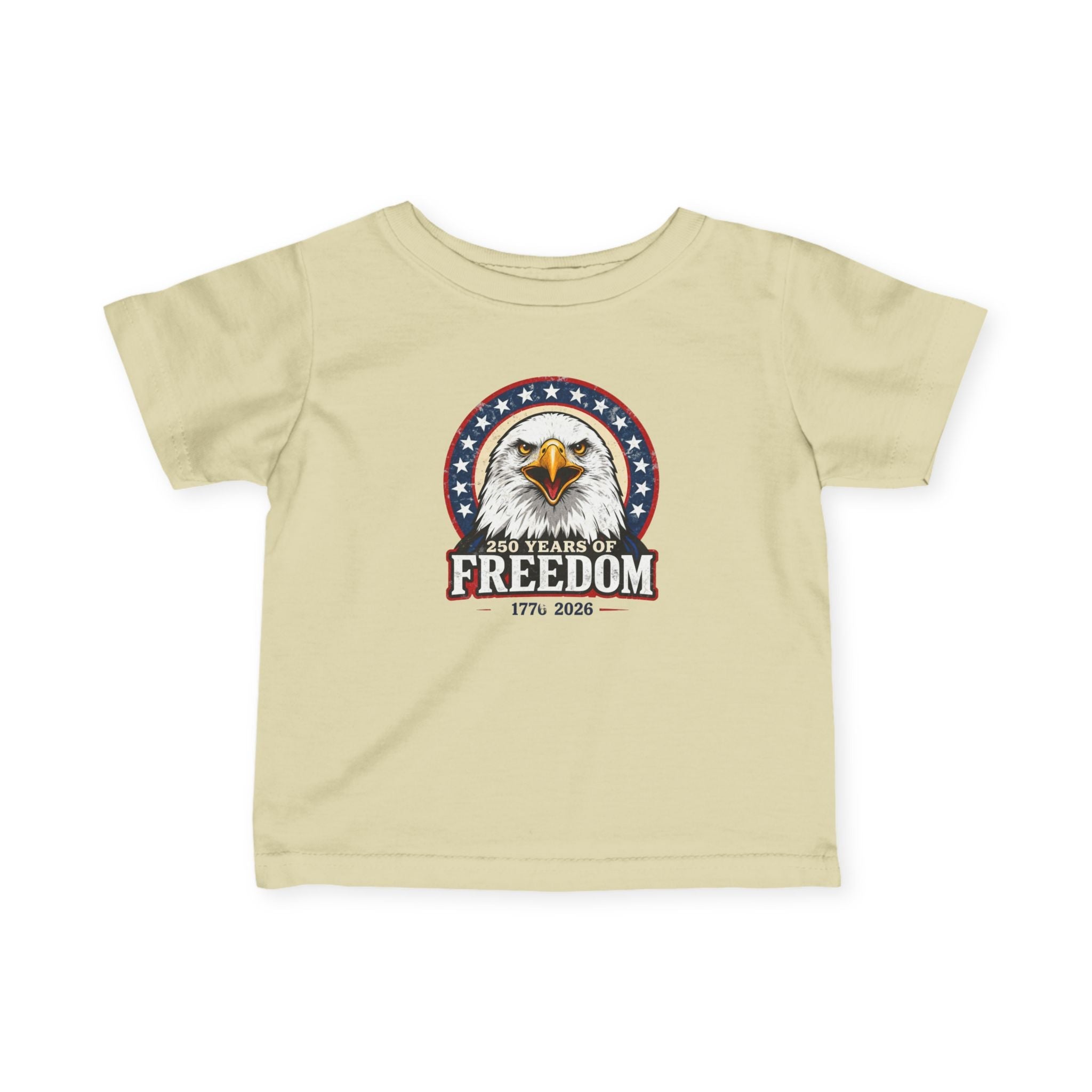 Patriotic Bald Eagle Infant Tee — Freedom Eagle Baby Shirt Printify