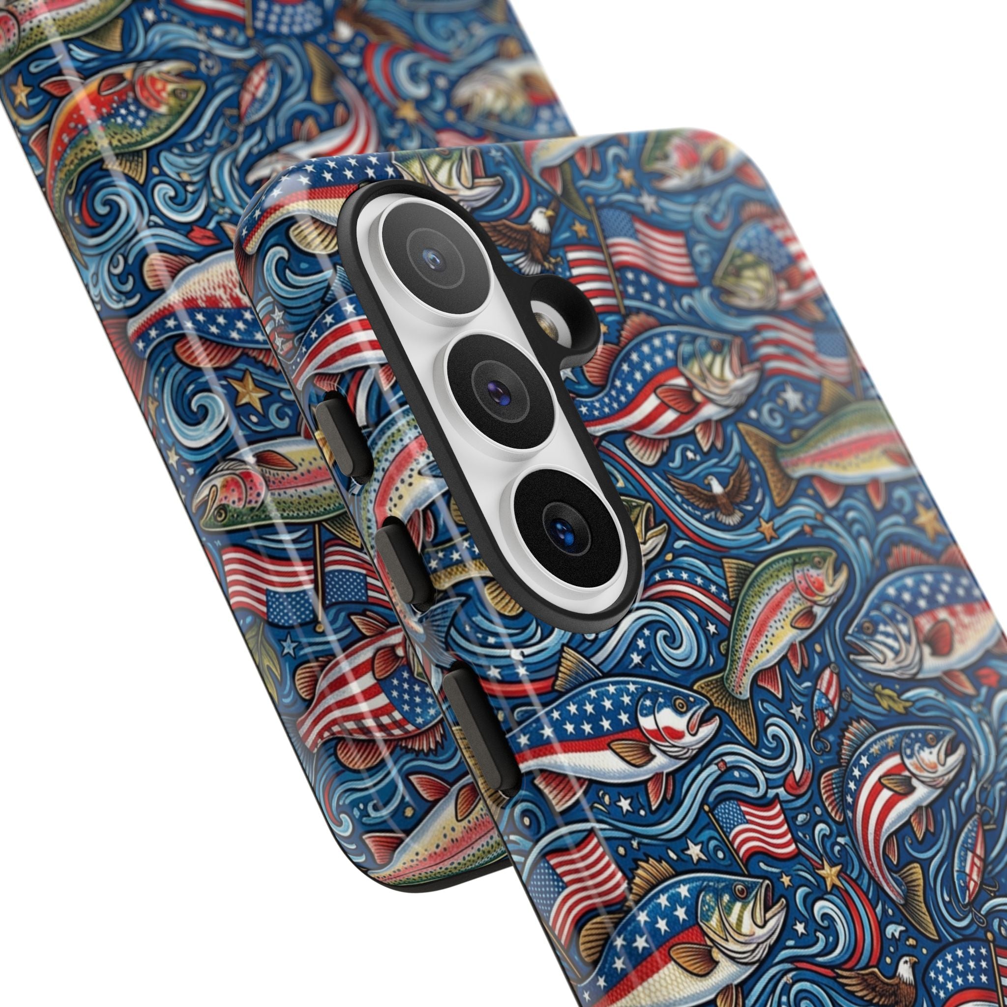 Patriotic Fishing Waters Phone Case Printify