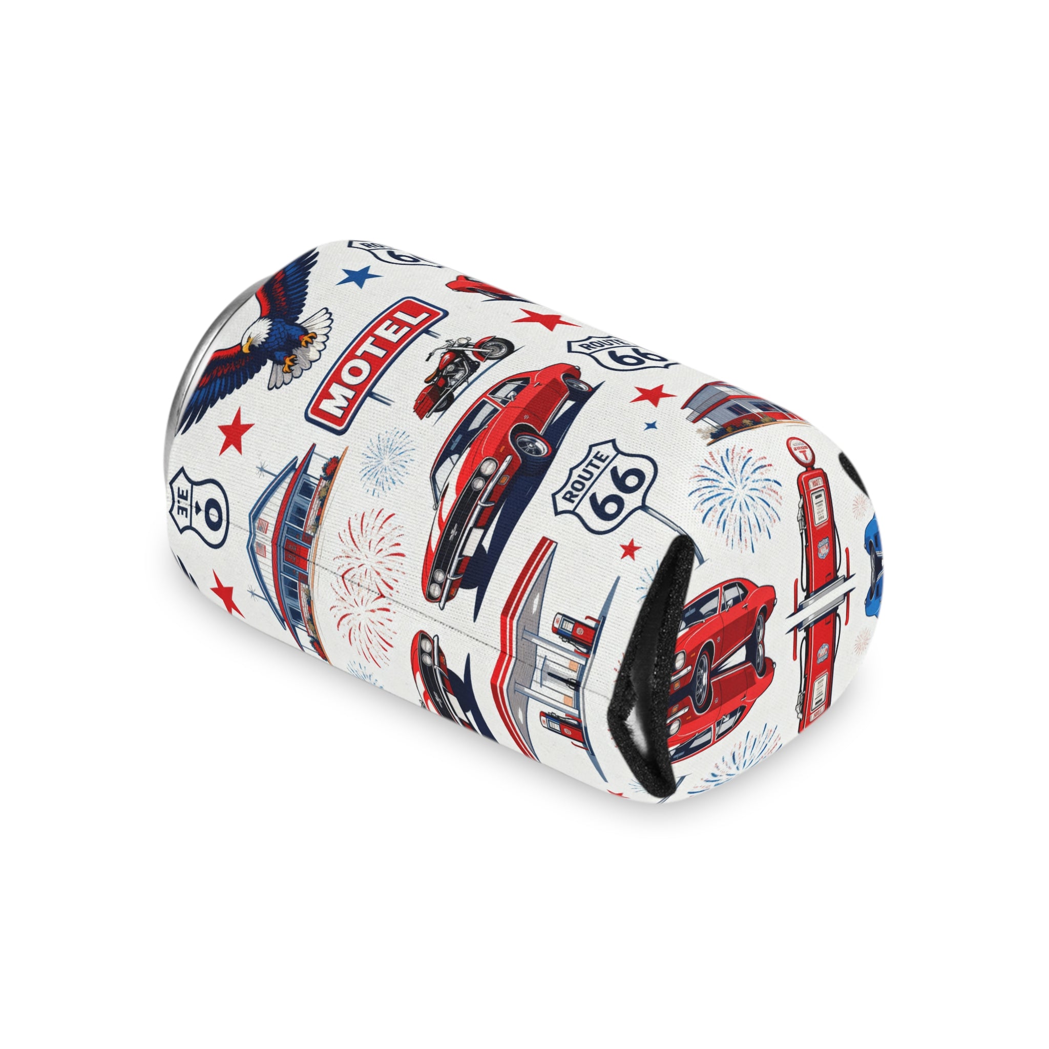 Route 66 Americana Can Cooler Printify