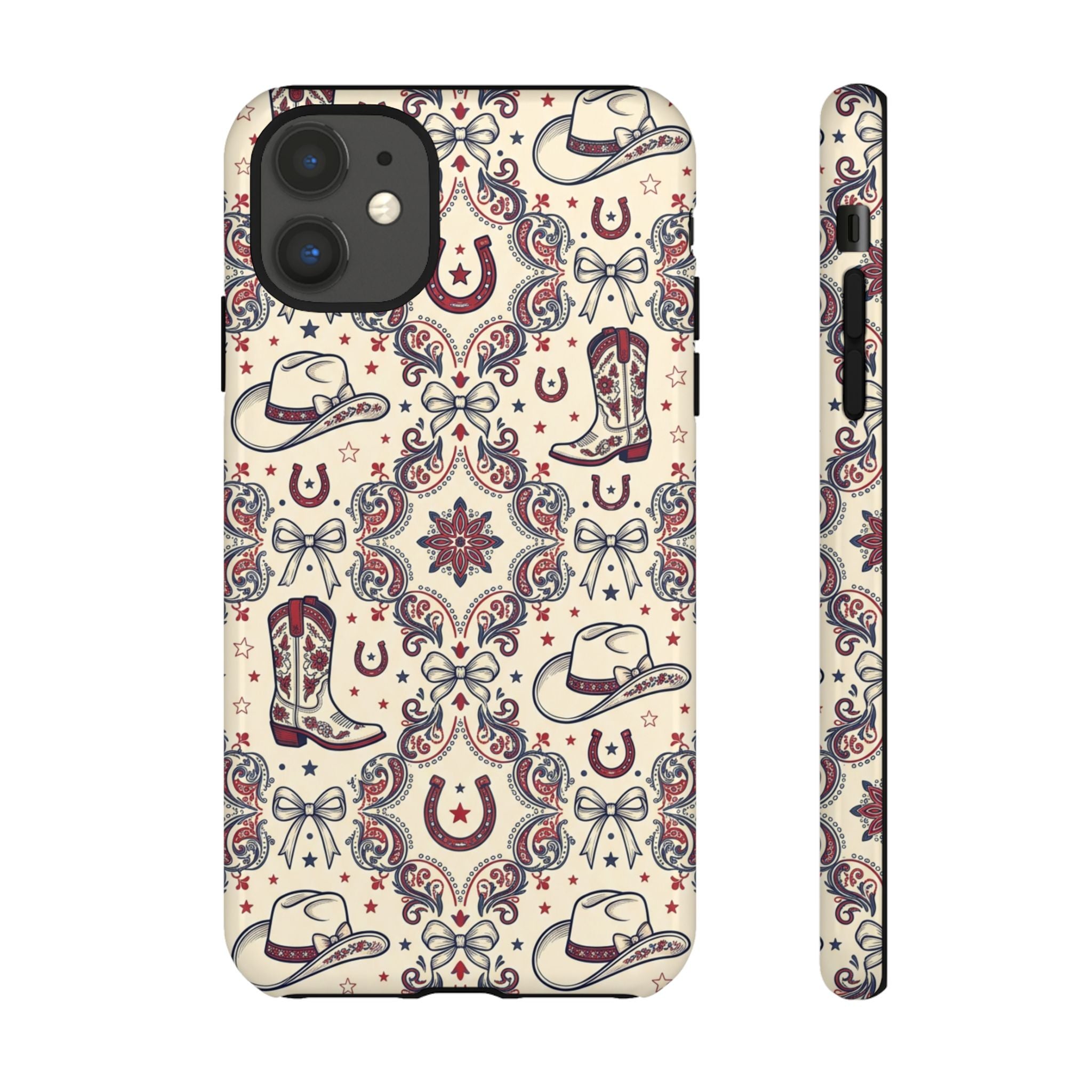 Americana Cowgirl Coquette Phone Case Printify