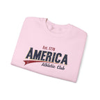 America Athletic Club Heritage Crewneck – Vintage Americana Sweatshirt Printify