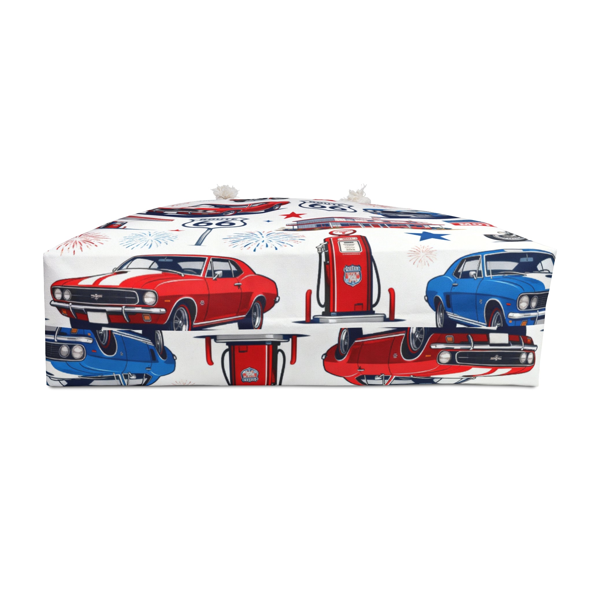 Route 66 Americana Weekender Tote Bag Printify