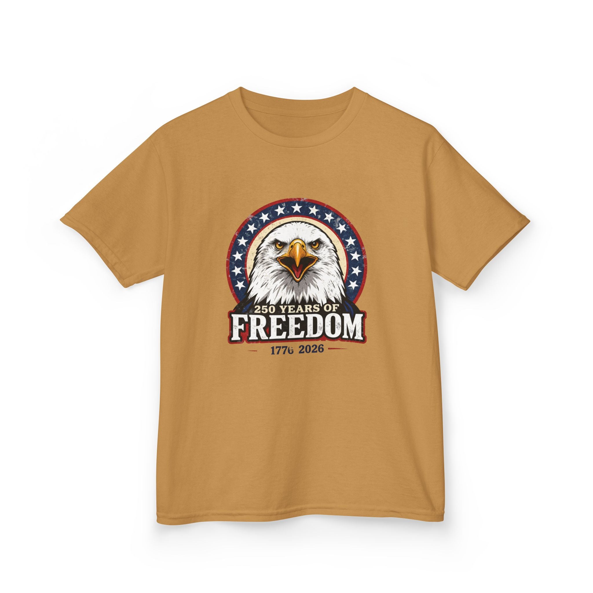 Patriotic Bald Eagle Kids Tee — Freedom Eagle T-Shirt Printify