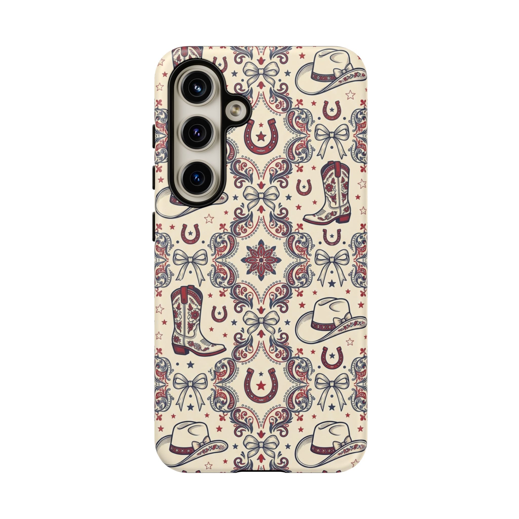 Americana Cowgirl Coquette Phone Case Printify