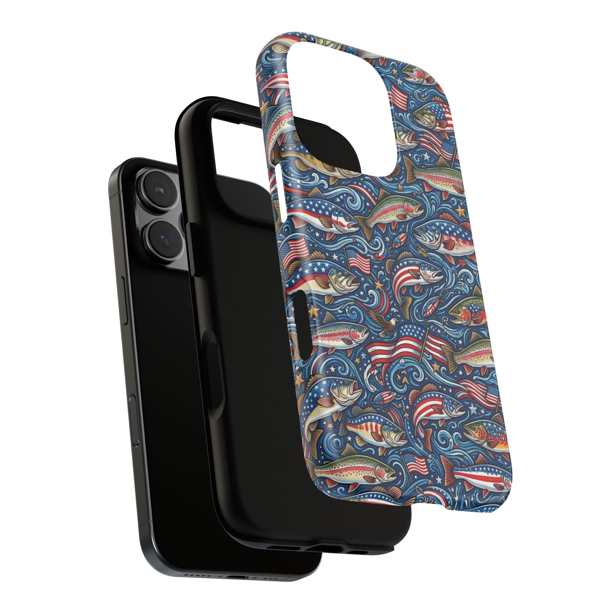 Patriotic Fishing Waters Phone Case Printify