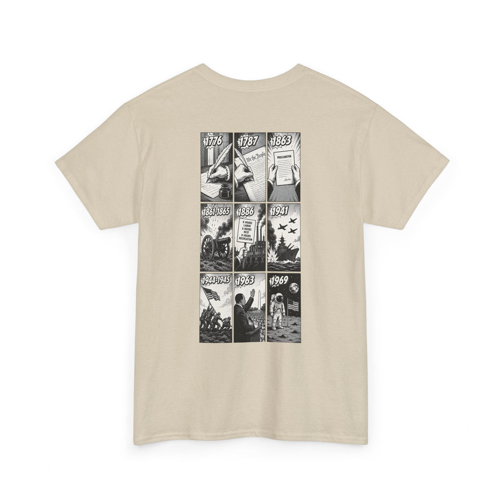 America Comic Book History T-Shirt