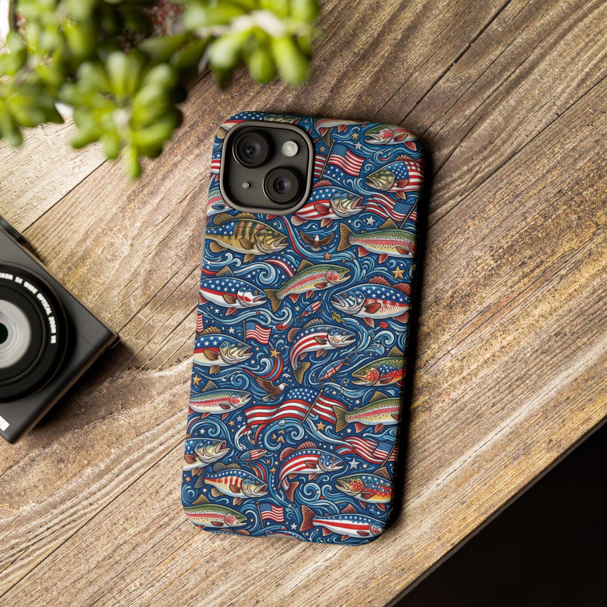 Patriotic Fishing Waters Phone Case Printify