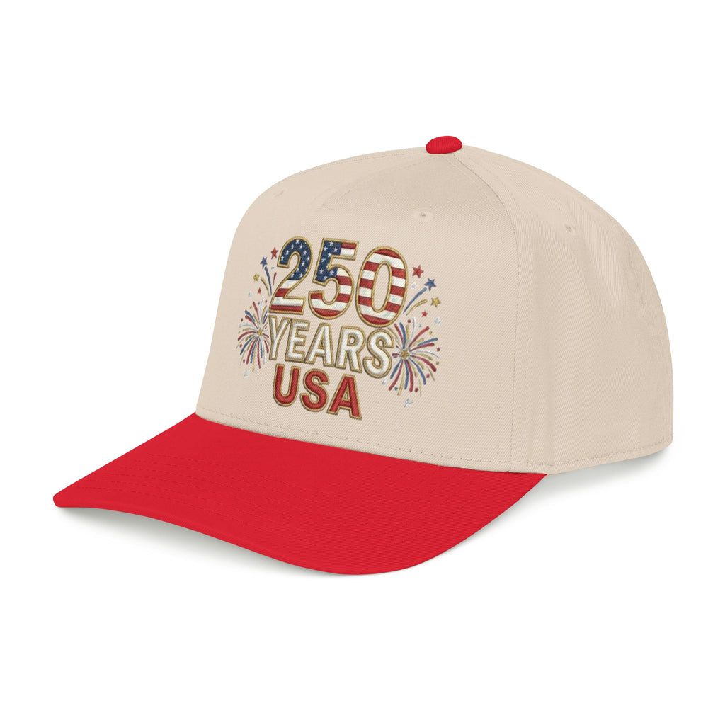 "250 YEARS" Patriotic Baseball Cap – America 250 Snapback Hat