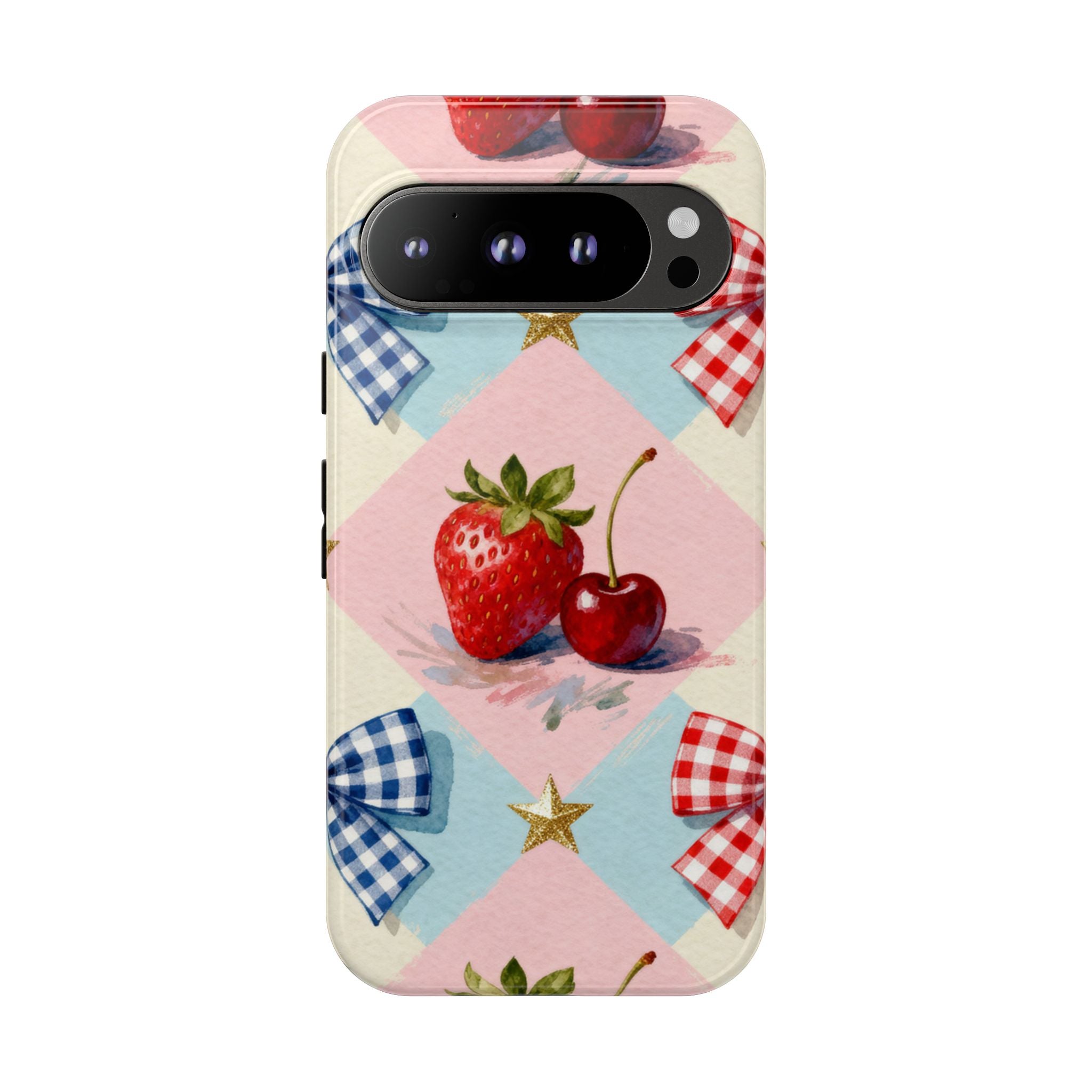 Americana Coquette Cherry Picnic Phone Case Printify